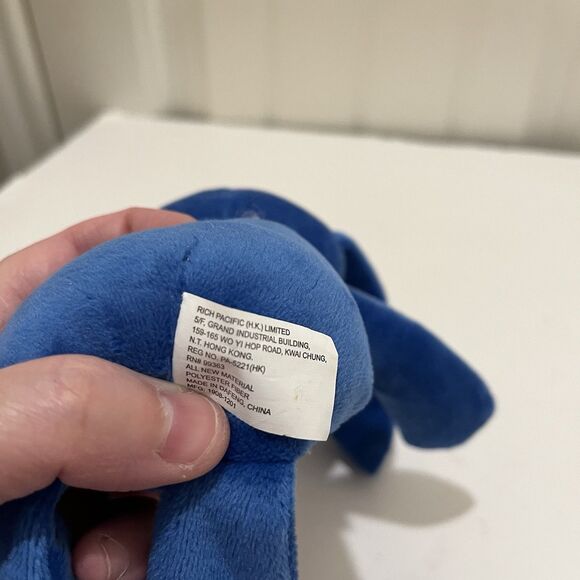 Rich Pacific Limited Blue Easter Bunny Plush Rabbit Floppy Ears 10" Stuffed Toy - Picture 9 of 10